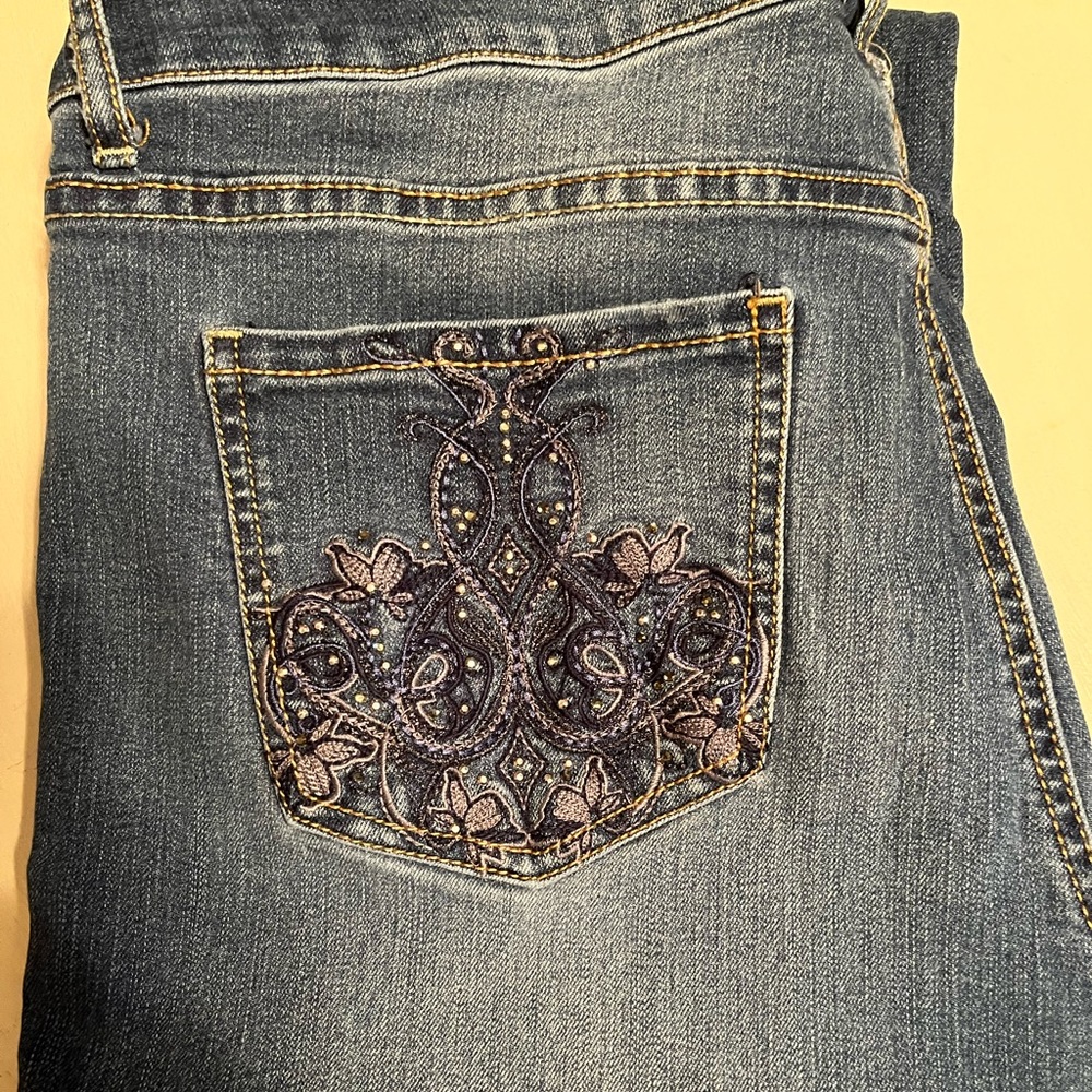 Womens Blue Jeans Code Bleu. Size 12 Regular fit.